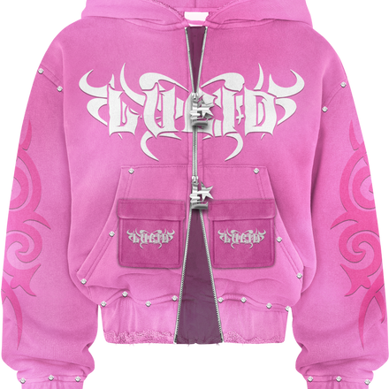 Lucid Hoodie - Heavyweight 450 GSM Cotton - Pink