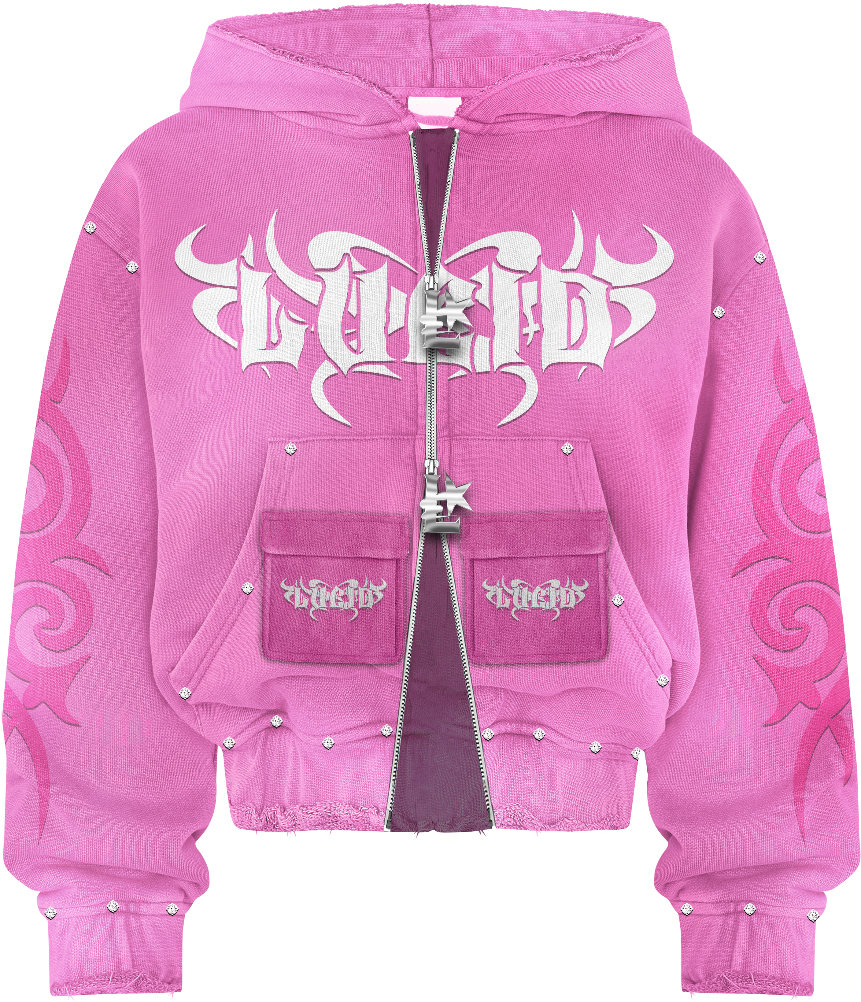 Lucid Hoodie - Heavyweight 450 GSM Cotton - Pink