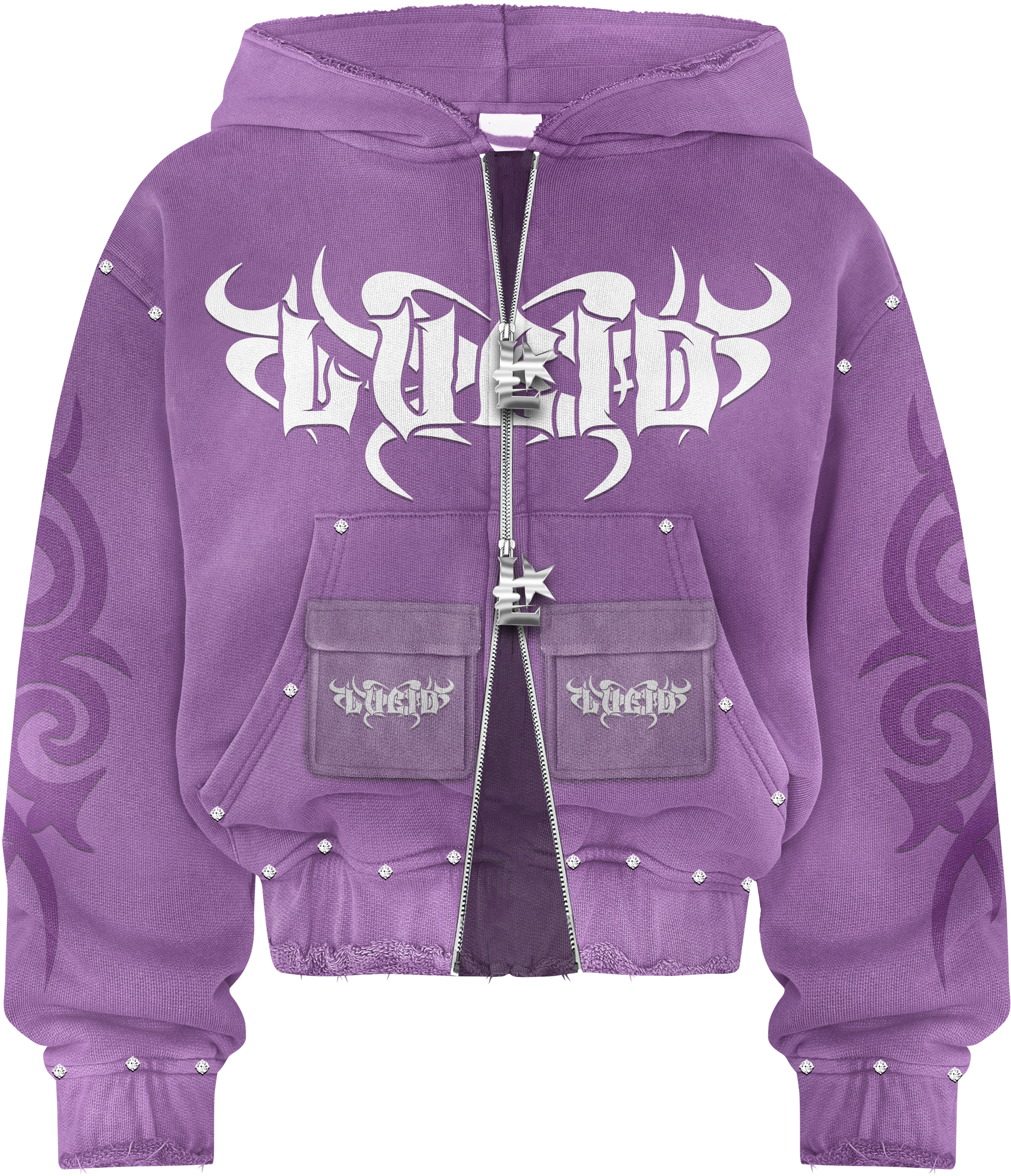 Lucid Hoodie - Heavyweight 450 GSM Cotton - Purple